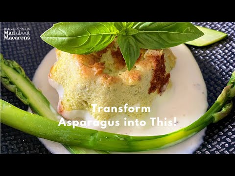 Unique Asparagus Recipe - Clafoutis with Parmesan. It's the BEST!