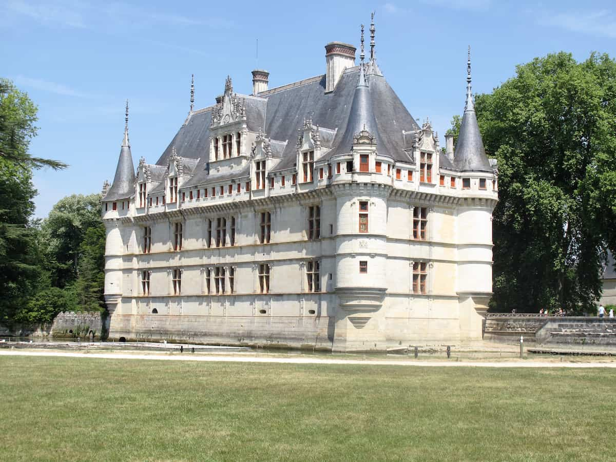 French castle with towers