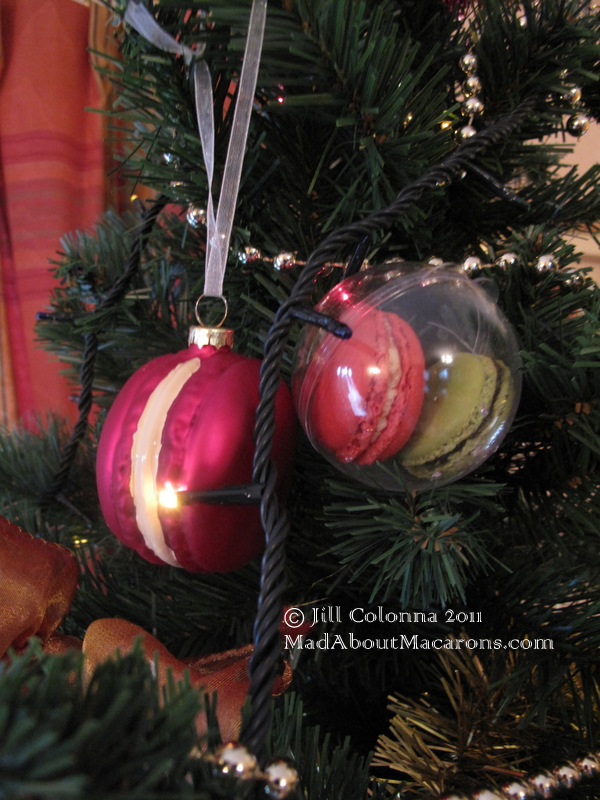 macaron christmas tree decorations