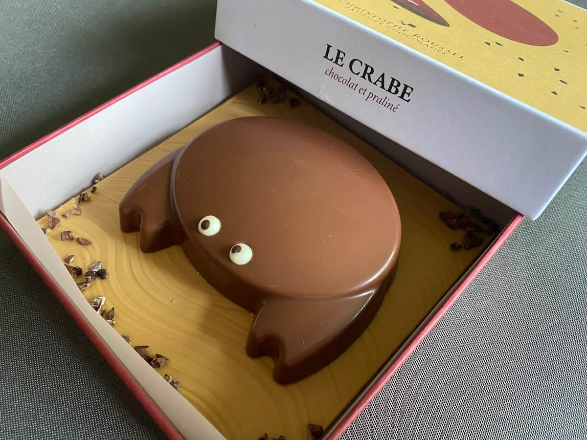 chocolate shaped crab