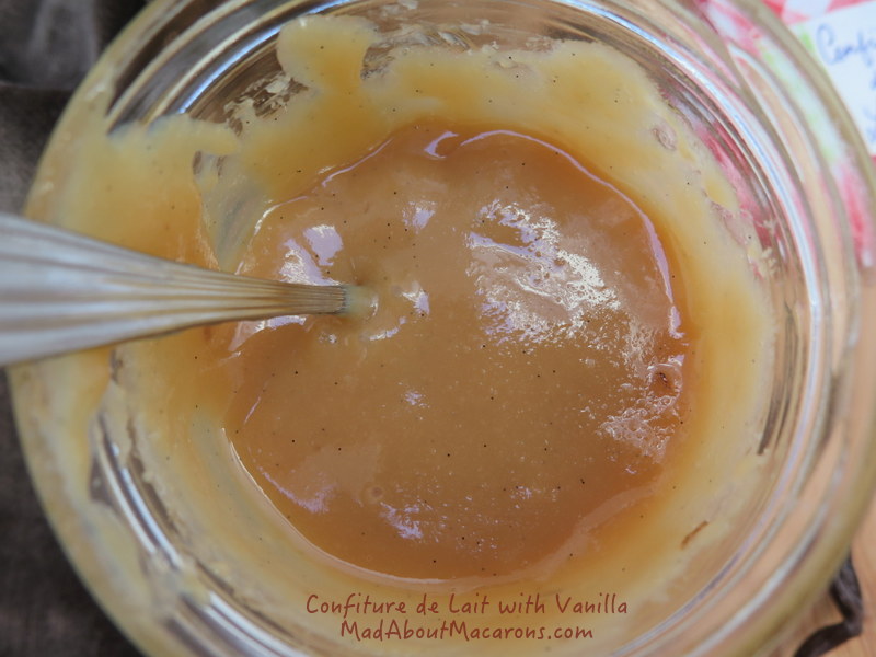 confiture de lait or French milk jam with vanilla. Take a spoon!