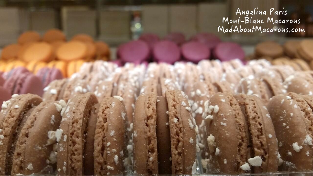 Parisian Mont-Blanc macarons from Angelina