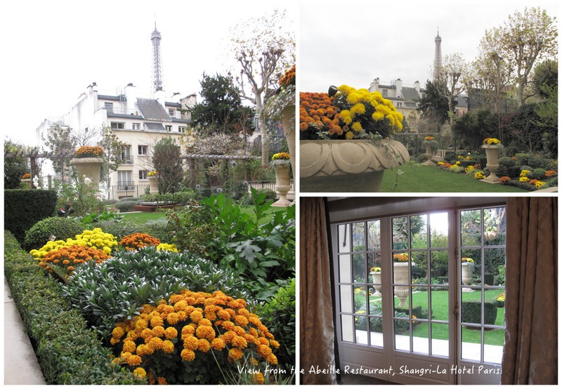 Gardens at the Iena Palace overlooked by the Eiffel Tower Paris