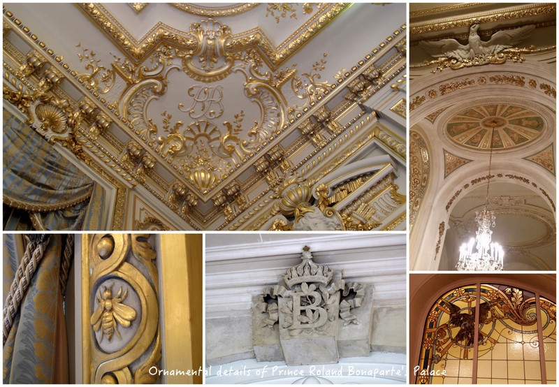 Prince Roland Bonaparte's ornamental symbols in the Palace Iena