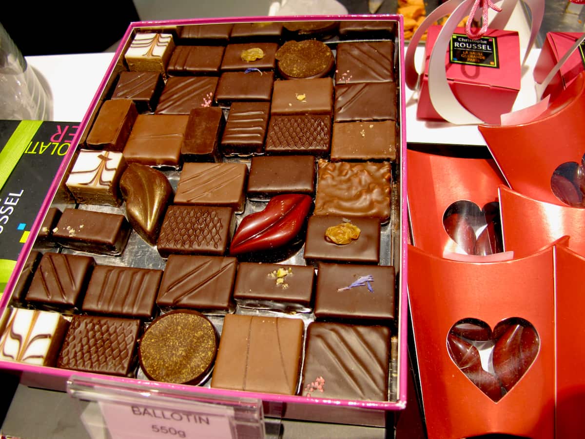 box of chocolates with love hearts