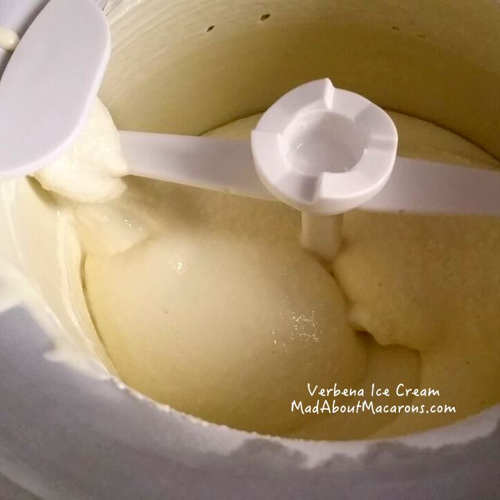 verbena ice cream churning