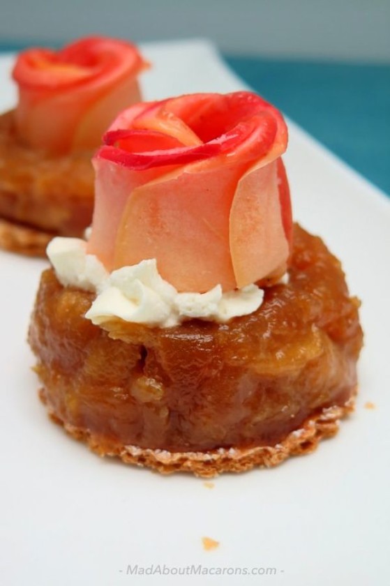 Apple Rose Tarte Tatin - Mad about Macarons