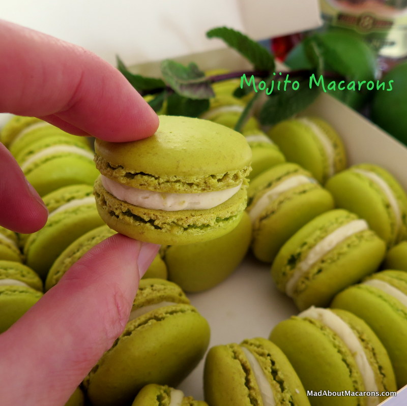 Mojito macarons