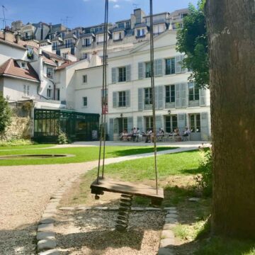 Renoir garden and famous swing he painted in Montmartre