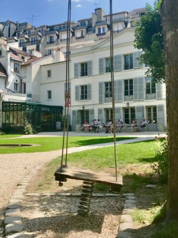 Renoir garden and famous swing he painted in Montmartre