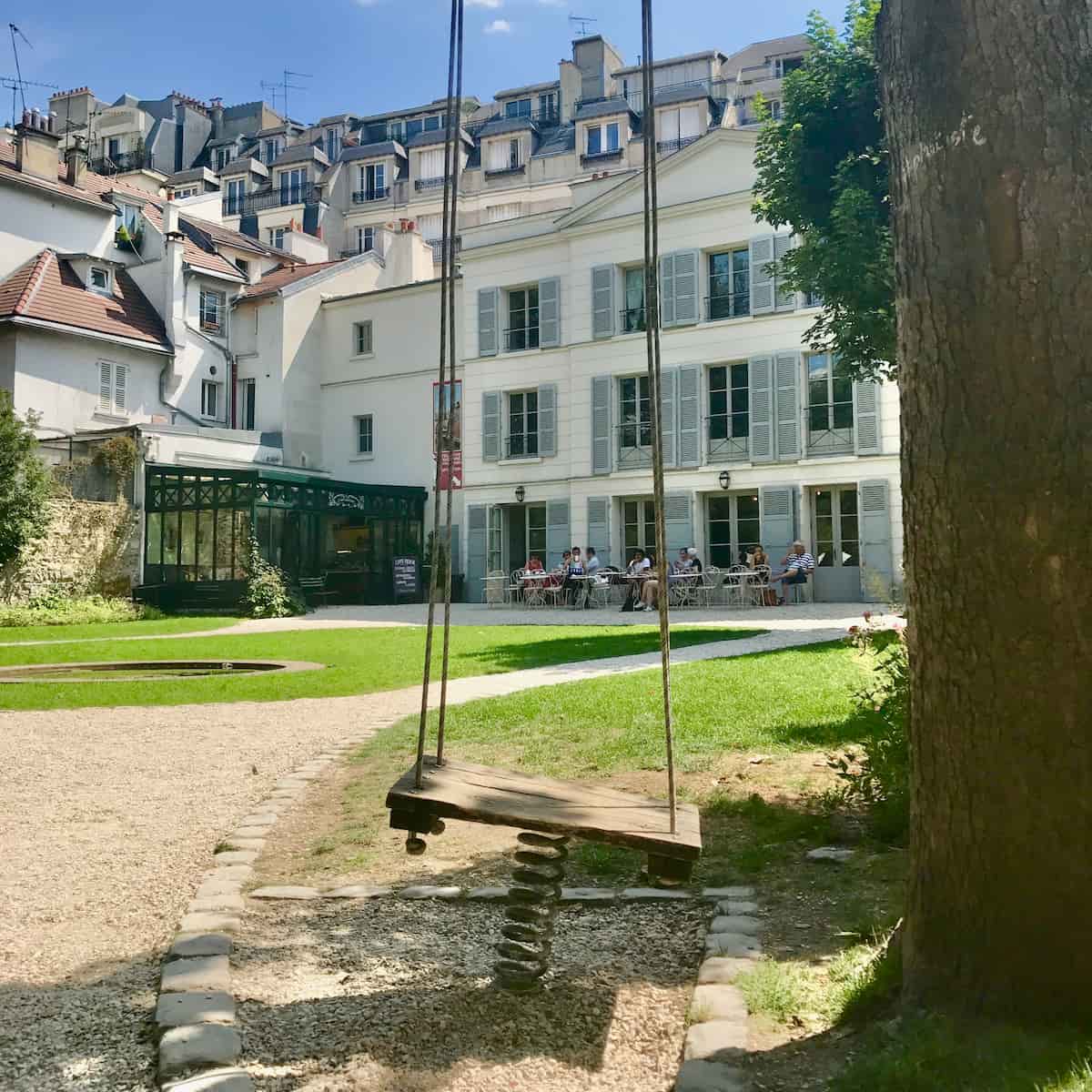 Renoir garden and famous swing he painted in Montmartre