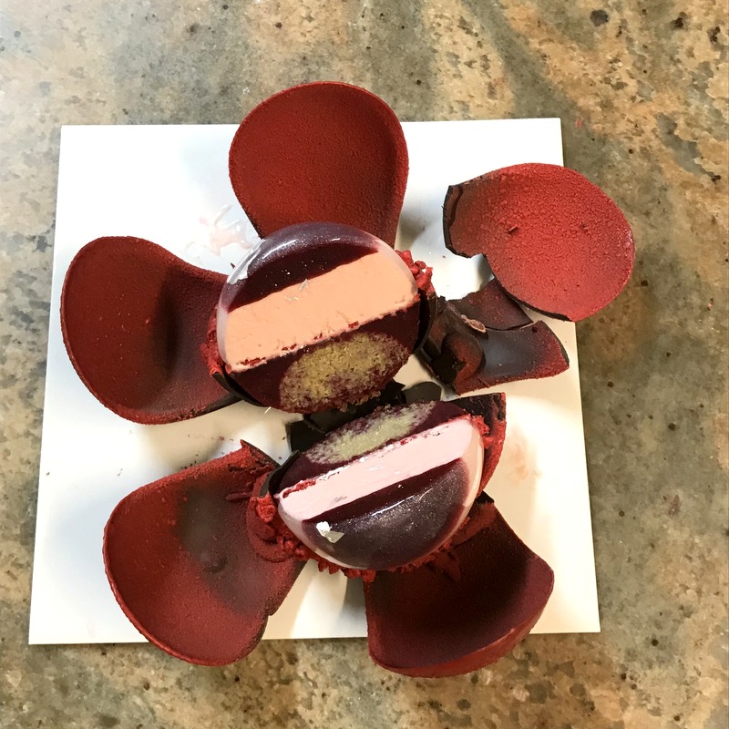 hibiscus flower chocolate Valentine Paris