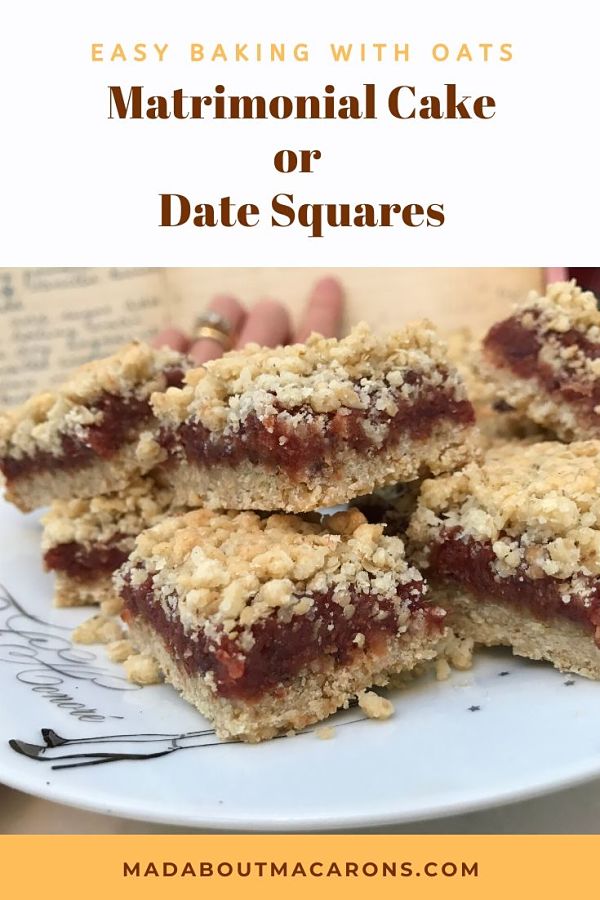 Matrimonial Cake Date Squares