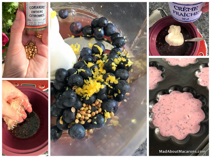 Blueberry lemon bavarois recipe step-by-step