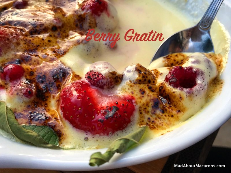 Berry Gratin dessert