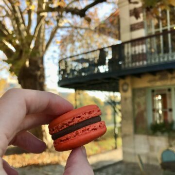 chatou renoir balcony with macaron