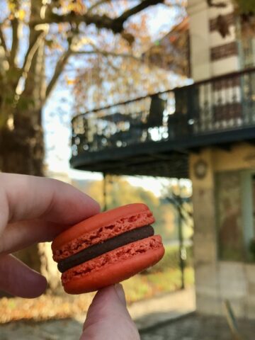 chatou renoir balcony with macaron