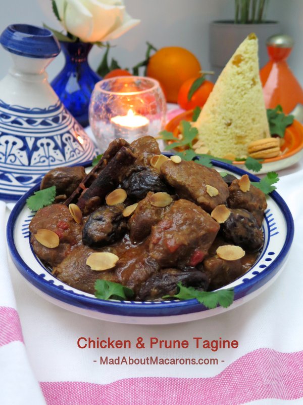 Moroccan tagine dish with a chicken stew