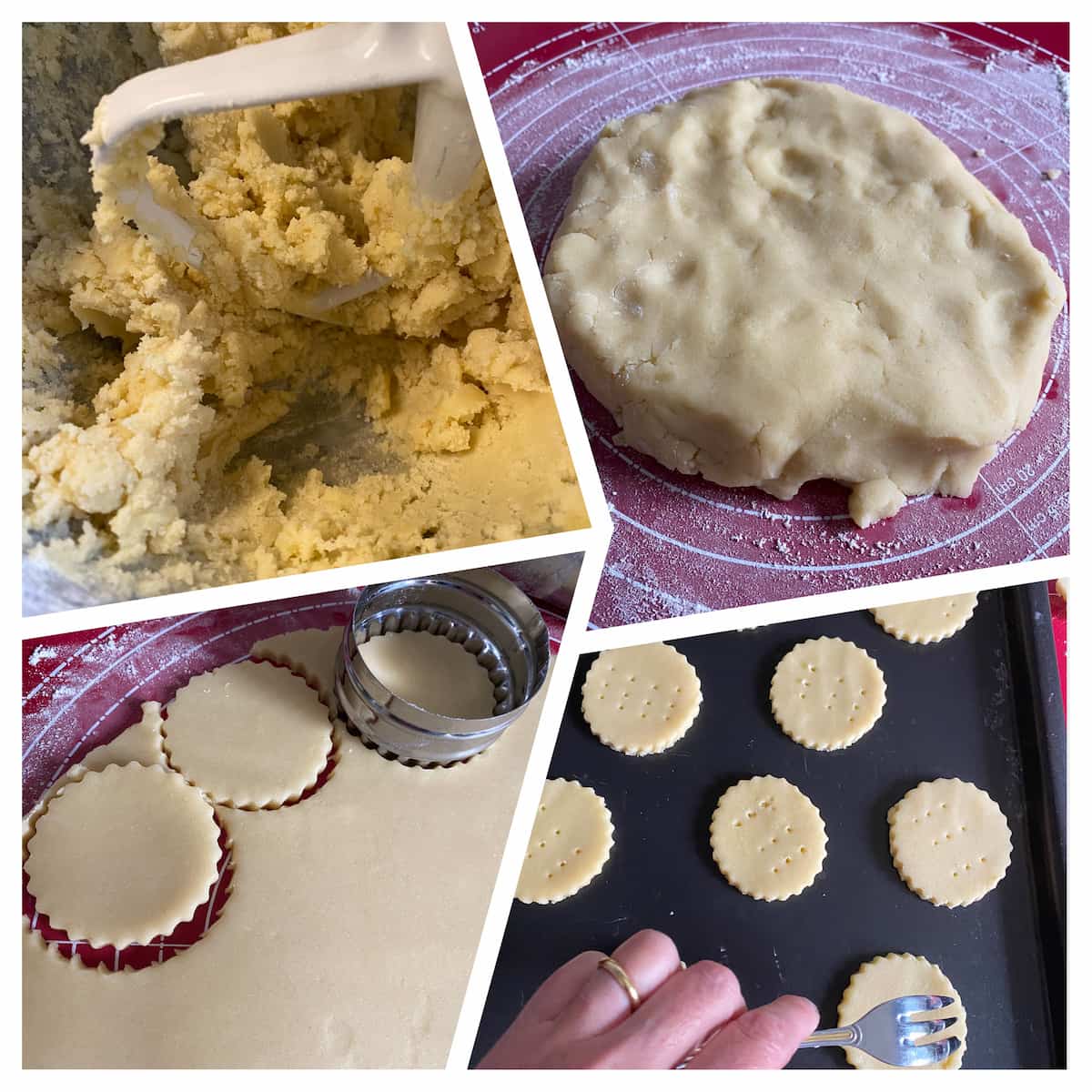 step by step recipe how to make buttery shortbread rounds