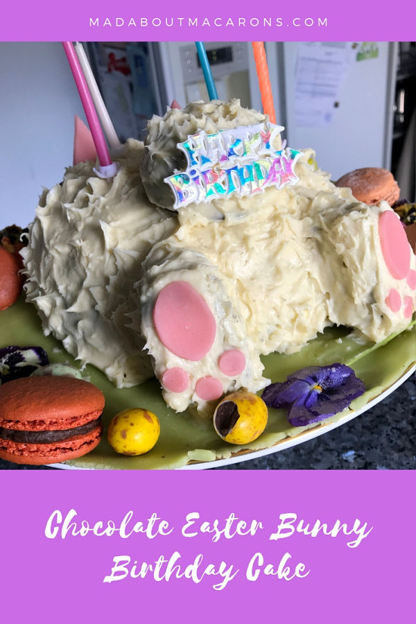 Chocolate Easter Bunny Birthday Cake