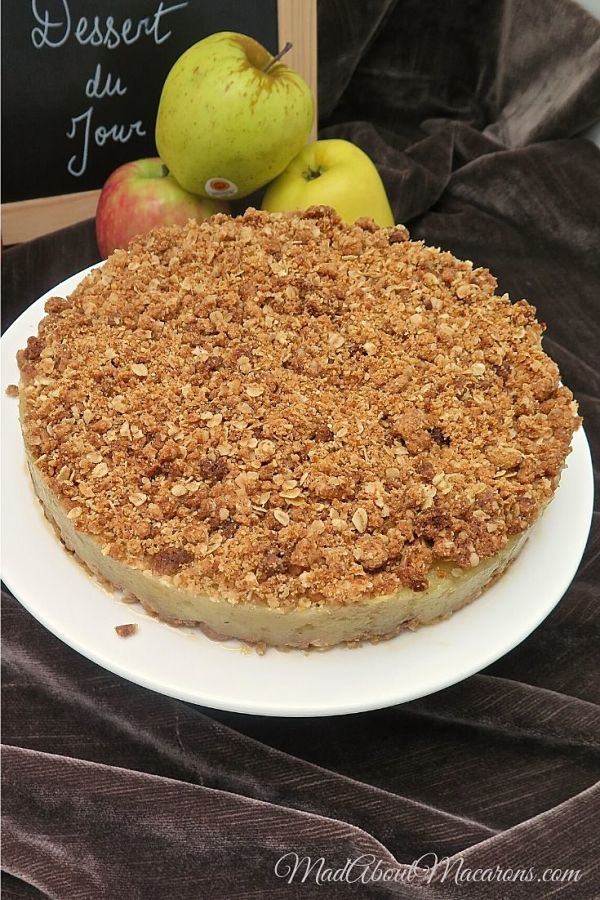 French Apple Crumble Cake