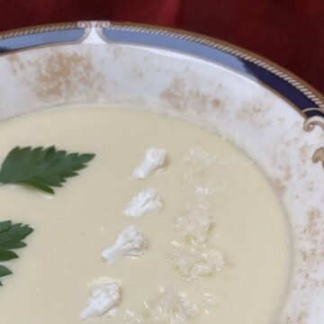 Dubarry Cauliflower Cream Soup Decoration