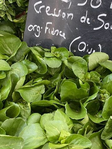 watercress at the French market