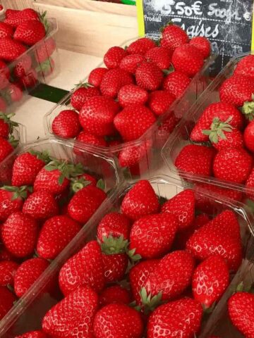 punnets of strawberries
