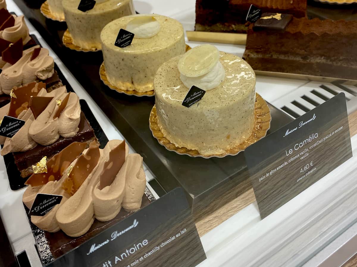 cakes in a French patisserie