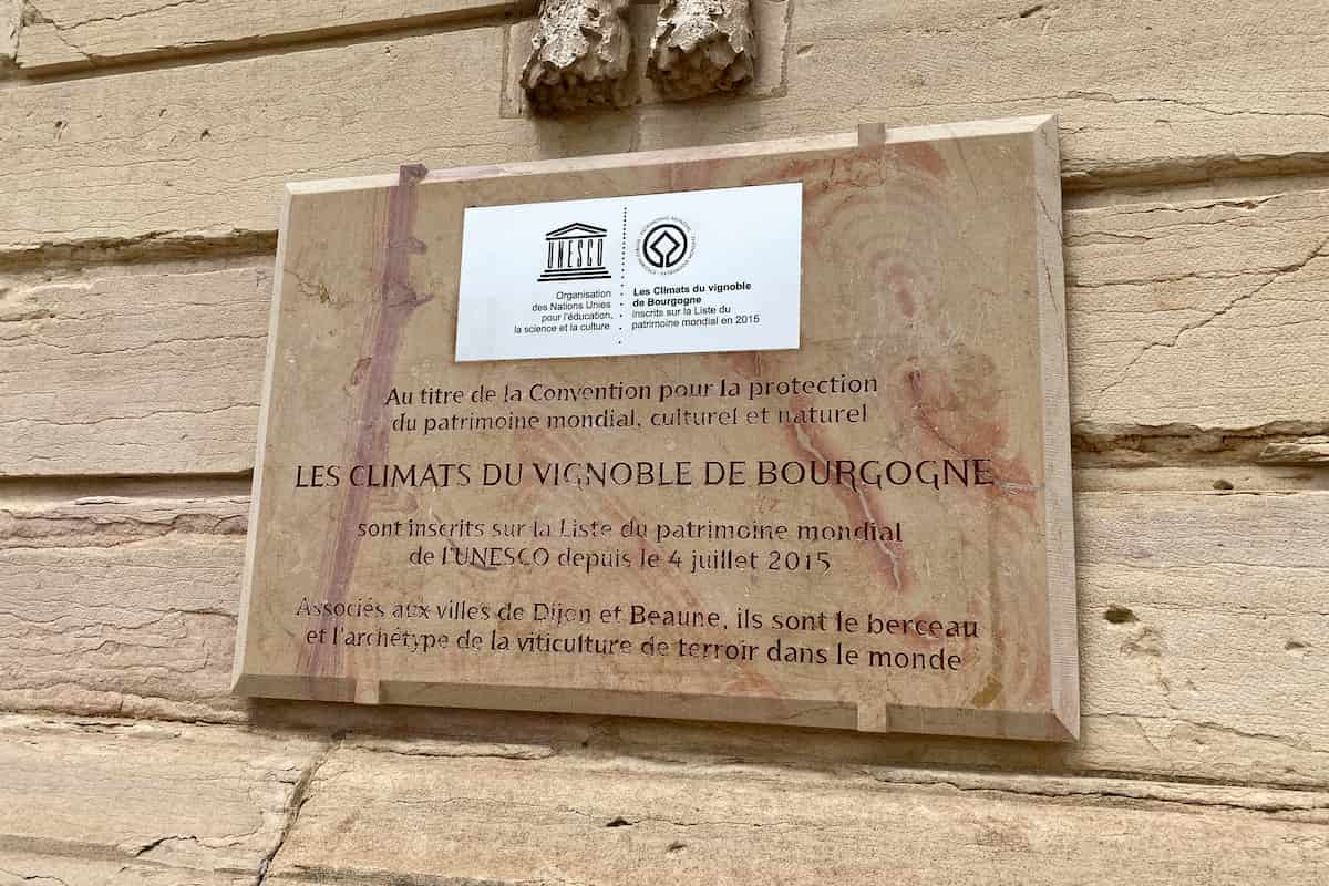 unesco world heritage plaque