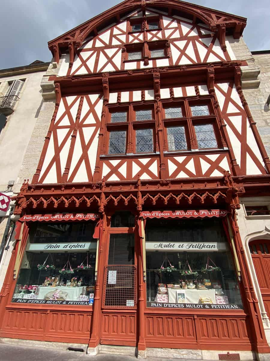 half timbered historic French house