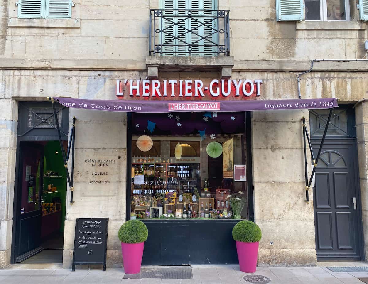 French wine shopfront