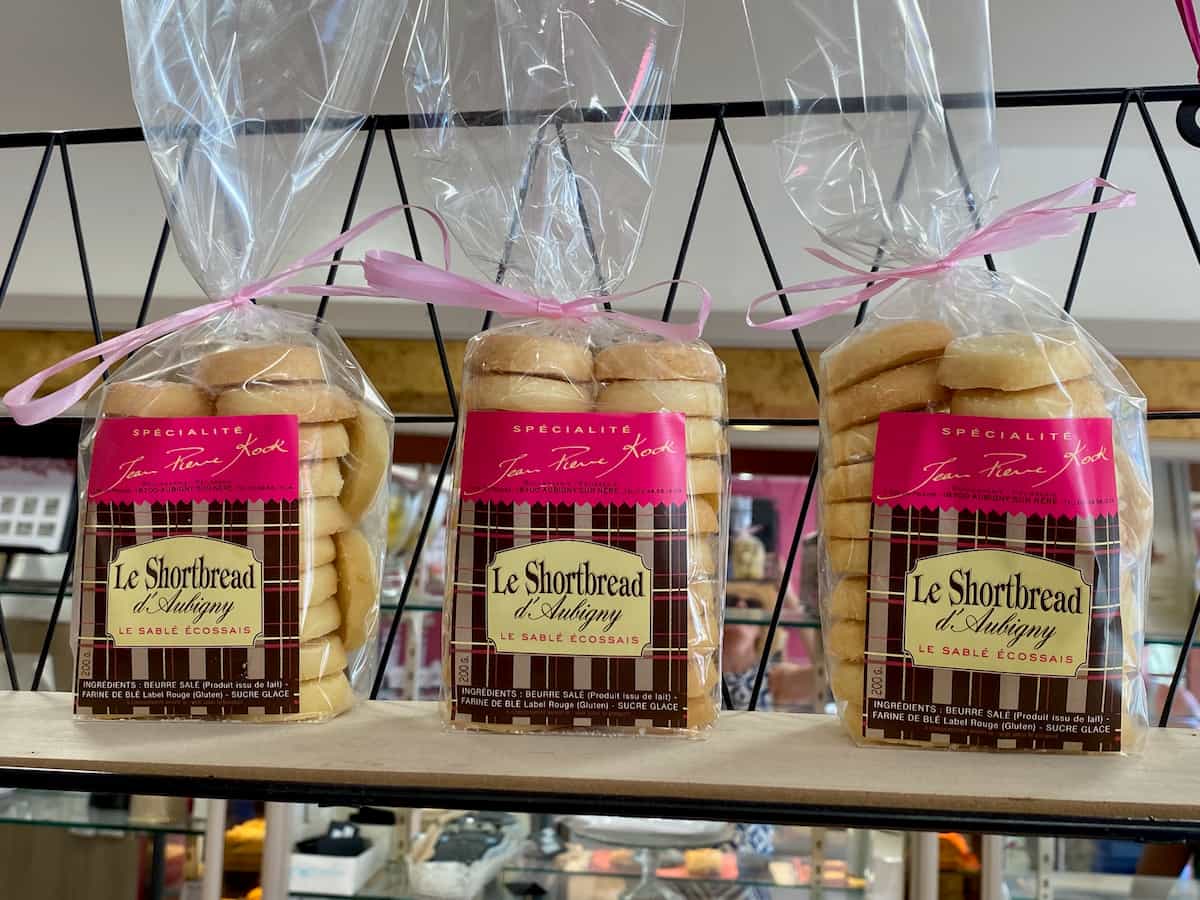 packets of Scottish shortbread written in French