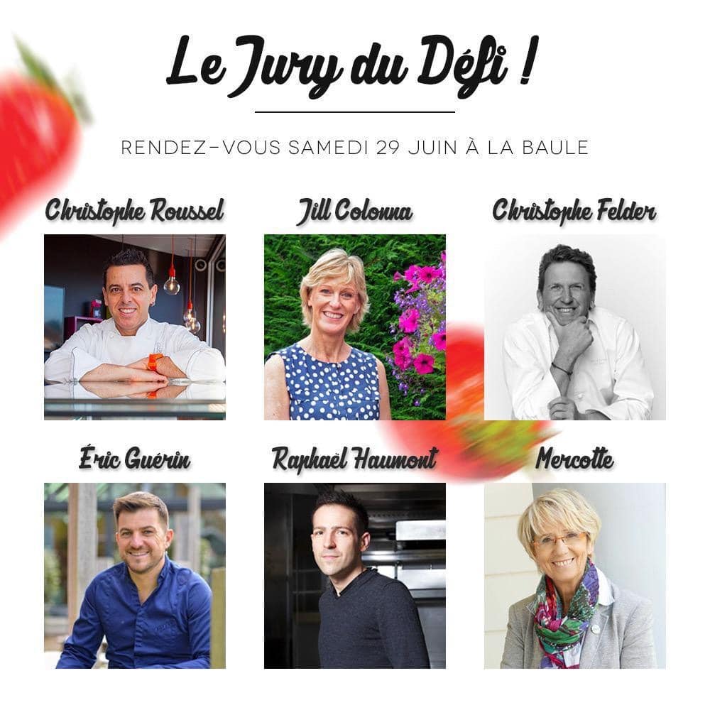 Jill Colonna as part of a French pastry jury with famous French chefs