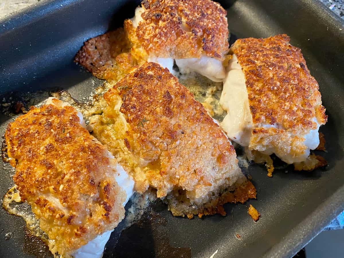 herb crusted fish fillets